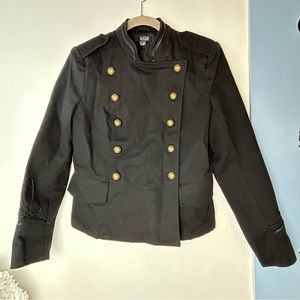 a.n.a Black Military Style Pea Coat Jacket Women's‎ Medium
